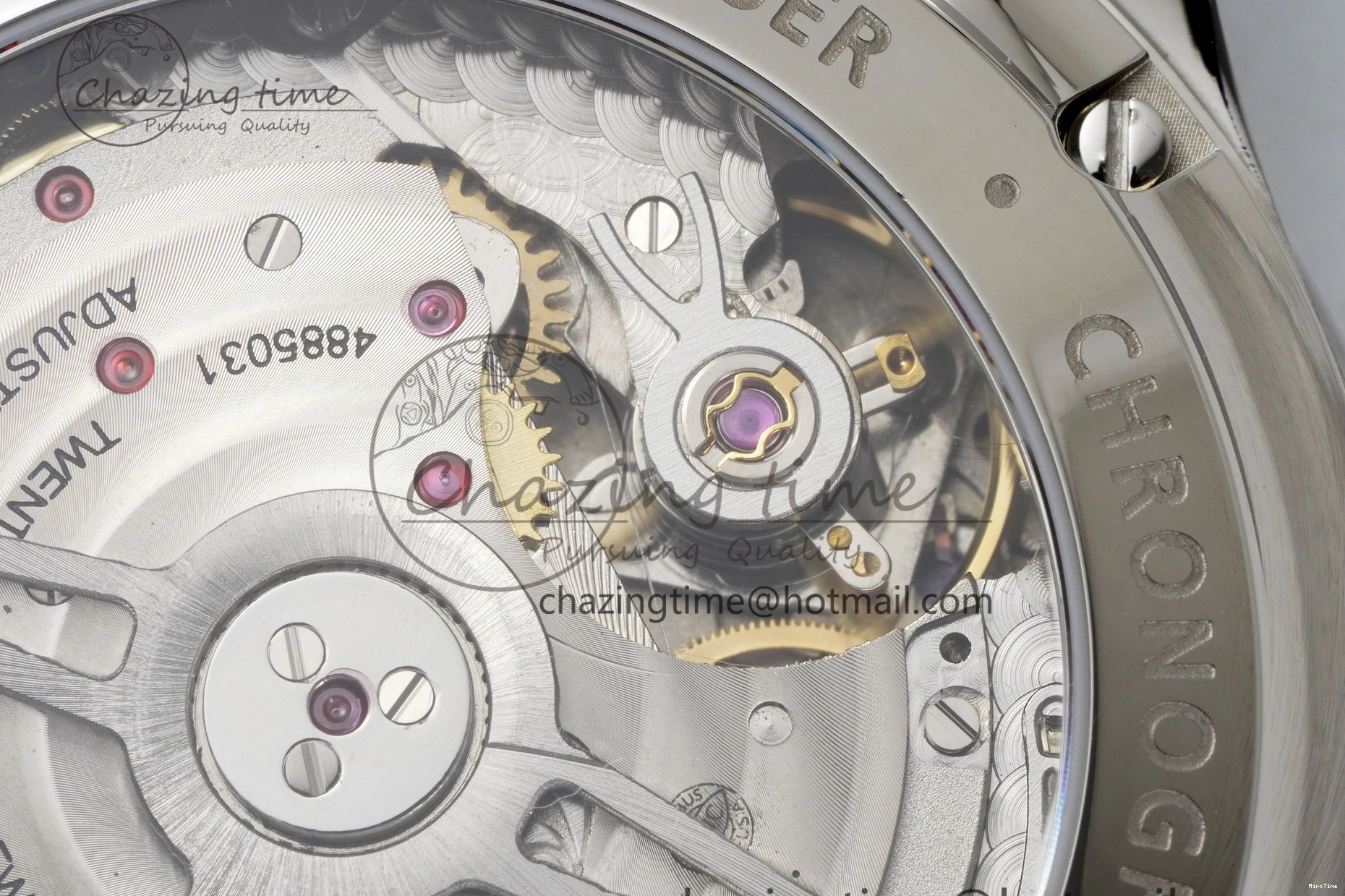 MIROTIME 0408 Portuguese Chrono IW3716 RSF 1:1 Best Edition Blue Dial on Black Leather Strap A RelaxedFit 7045